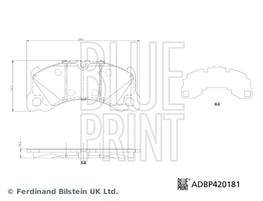 Brake Pad Set, disc brake